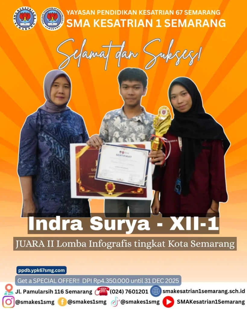 Juara II Lomba Infografis Tingkat Kota Semarang
