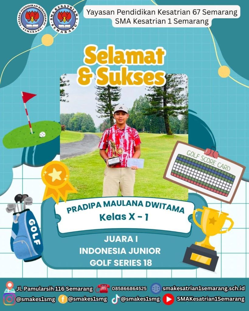 Juara 1 Indonesia Junior Golf Series